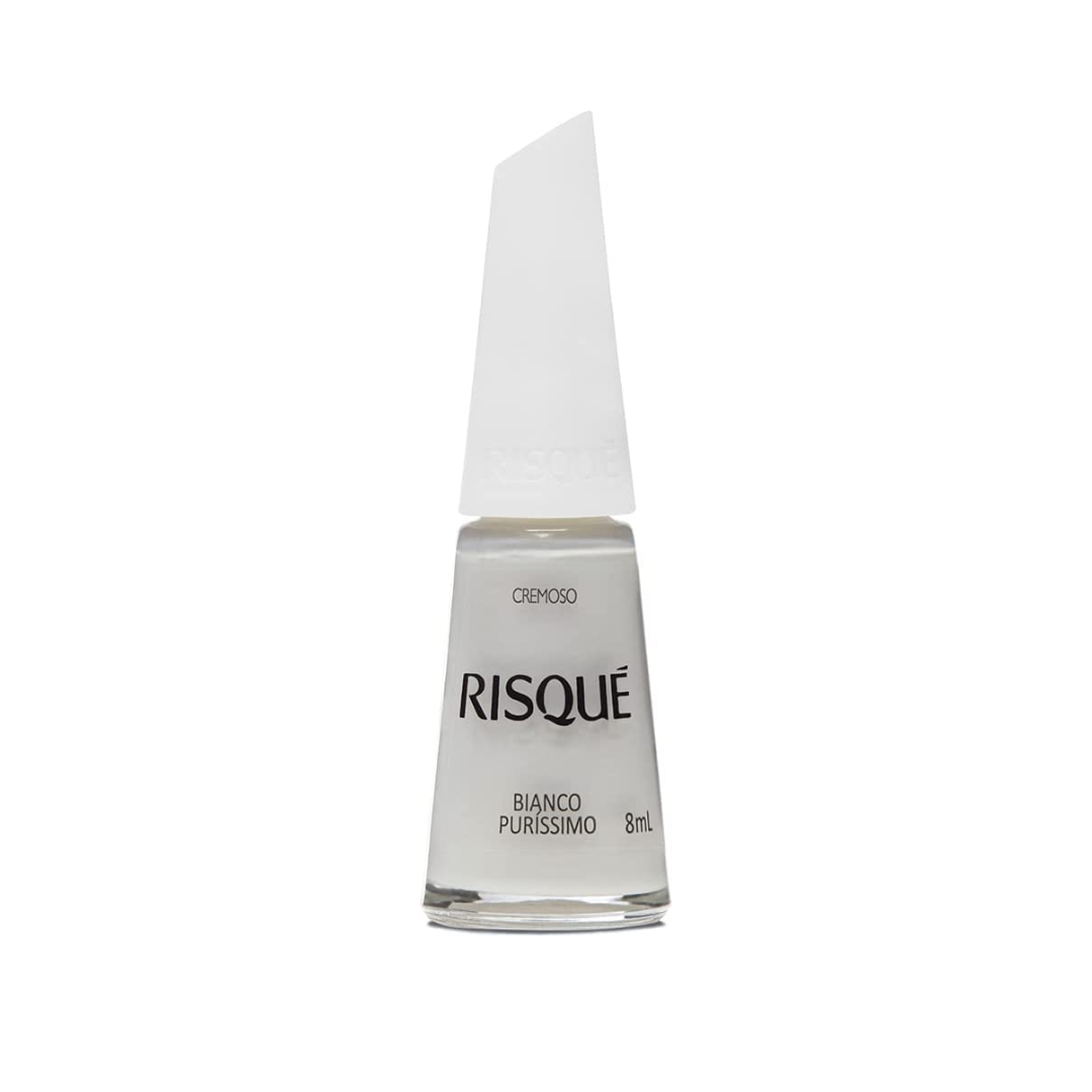 Risqué Esmalte Cremoso: Bianco Puríssimo (8ml)